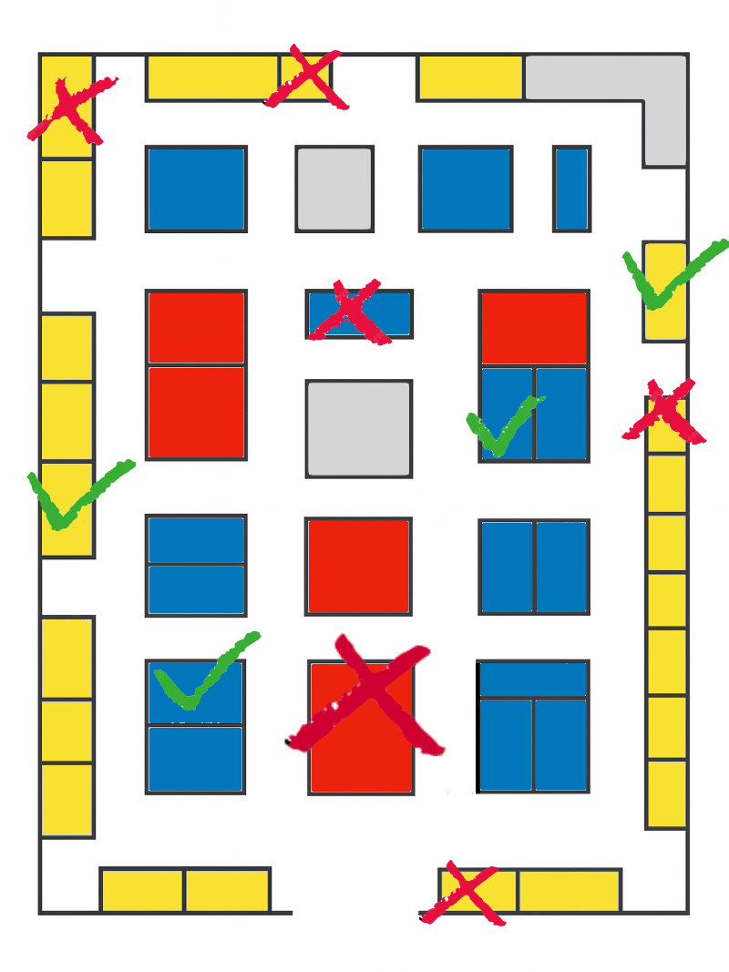 best and worst location for an exhibition stand