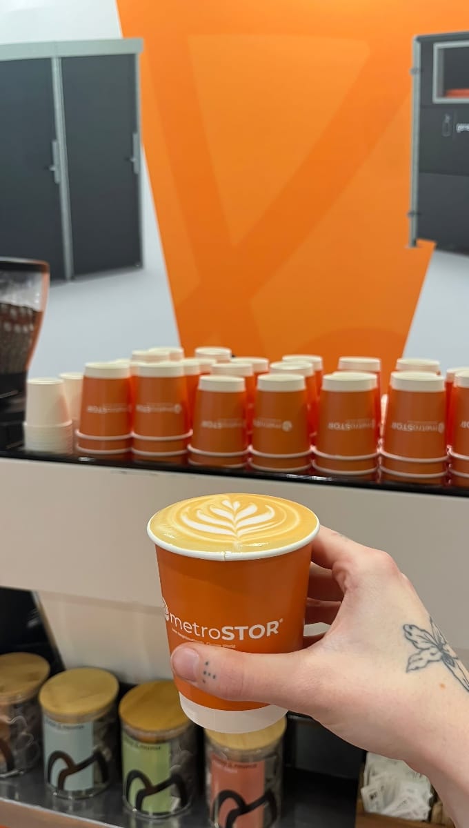 exhibition mobile coffee at Homes UK exhibition