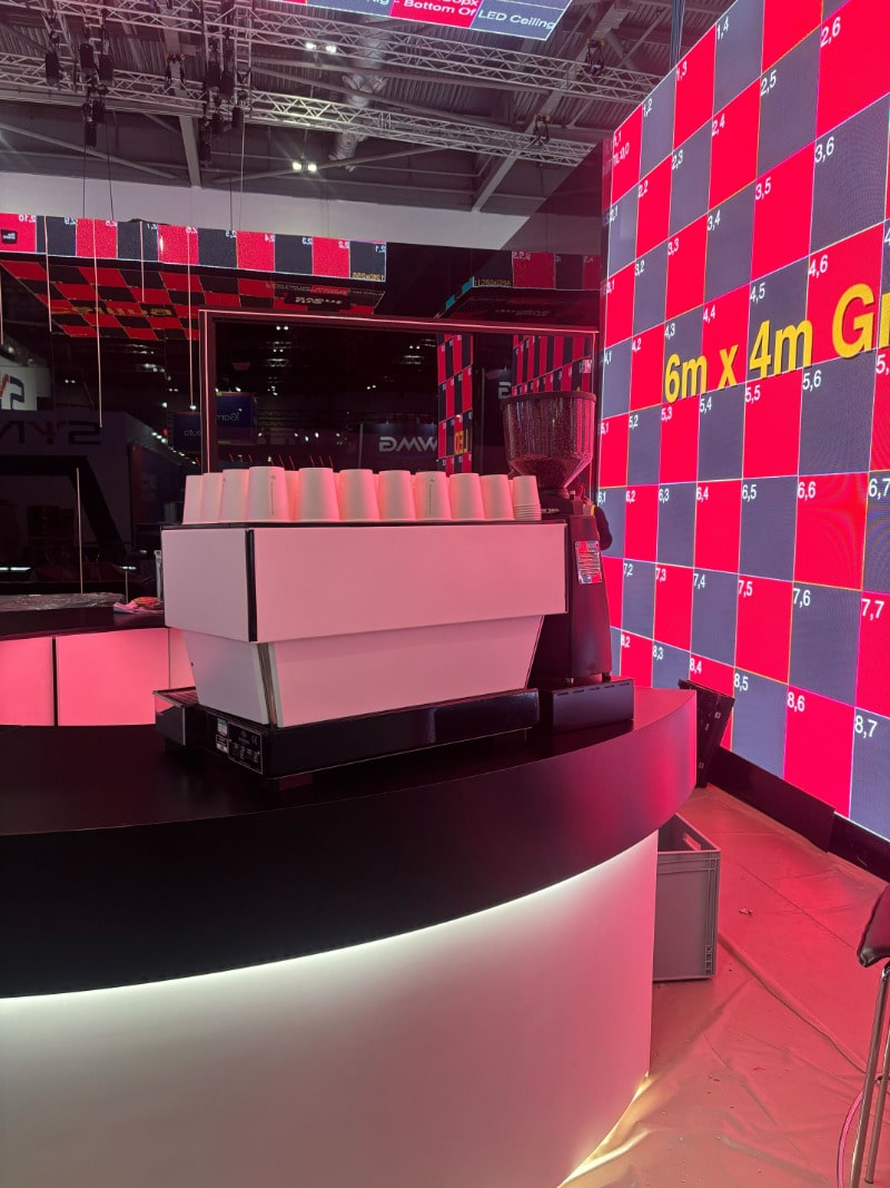 Barcelona exhibition coffee bar service