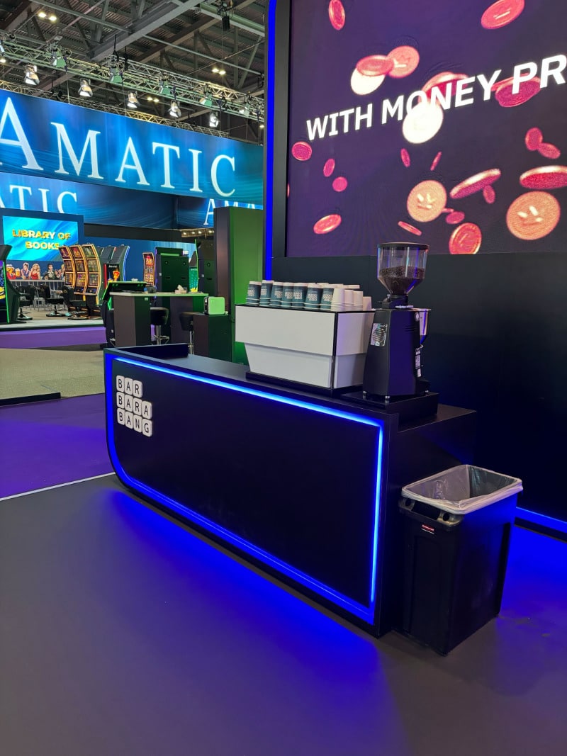 Barcelona exhibition barista coffee bar service