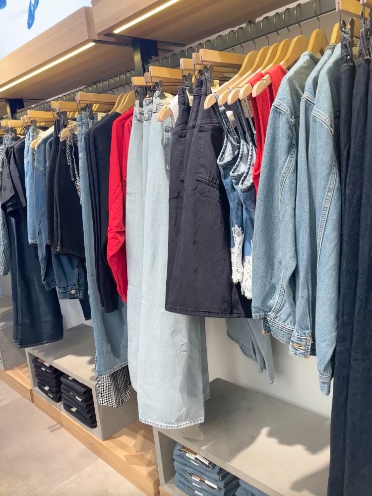 Levis branded clothing range