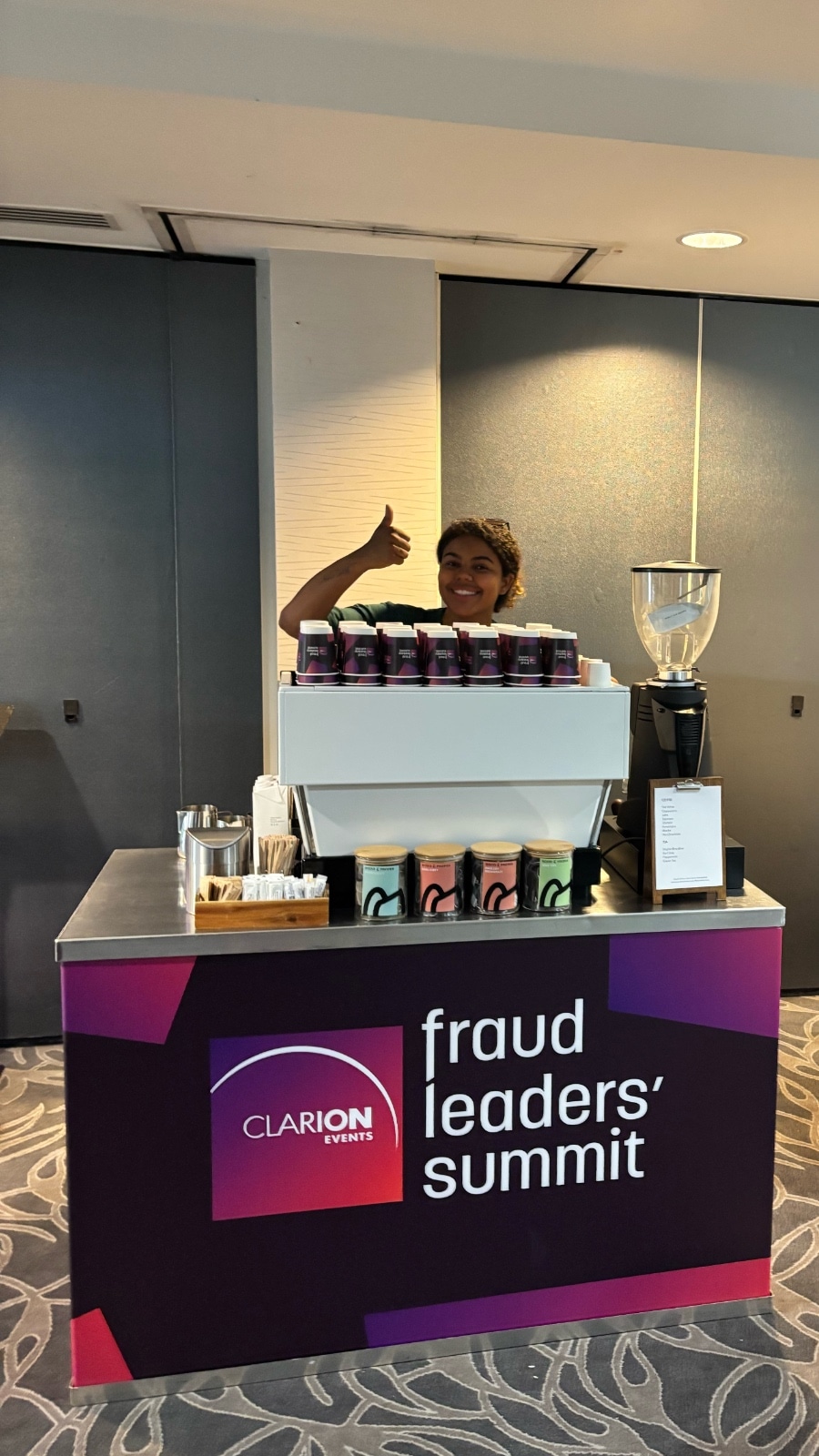 Barista and event coffee bar